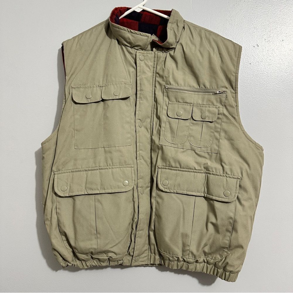 Eagles Ridge Outfitters Mens  Flannel Lined Vest -(Fishing / Hunting) size 1X